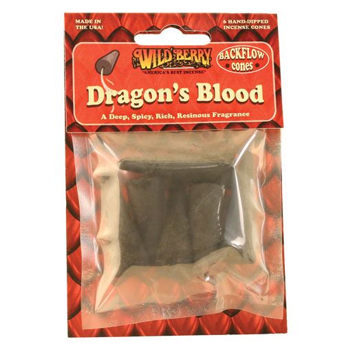 Wildberry Dragons Blood Back Flow Incense Cones